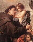 St Anthony of Padua with Christ Child (detail) wsg